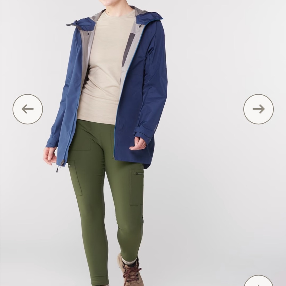 Athleta Headlands Hybrid Cargo II Tights - aspen olive